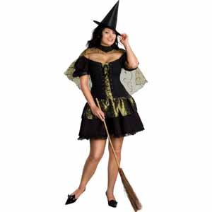 sexy plus size witch costume